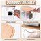 Clear Food Storage Bin with Labels Marker for Kitchen, Pantry, Cabinet, Bathroom, Bedroom, Refrigerator, Medicine Cabinet Box, 6 Pack Plastic Storage Containers with Wooden Lids